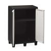 Шкаф хозяйственный Toomax FACTORY S низкий 65x38x94 cm черный/молочно белый (5672) изображение 6
