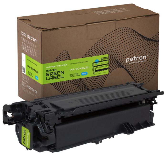 Картридж Patron HP 504A (CE251A) Green Label, cyan (PN-504ACGL)