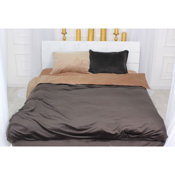 Постільна білизна MirSon Велюр Winter Frost 28-0004 + 28-0003 Kohleria Velvet 143х210 (2200004008608)