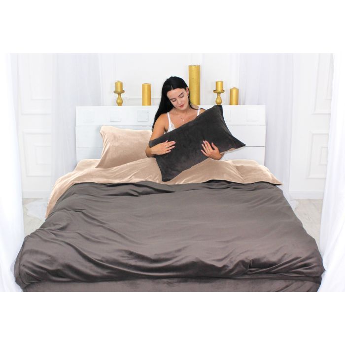 Постільна білизна MirSon Велюр Winter Frost 28-0004 + 28-0003 Kohleria Velvet 143х210 (2200004008608) зображення 2
