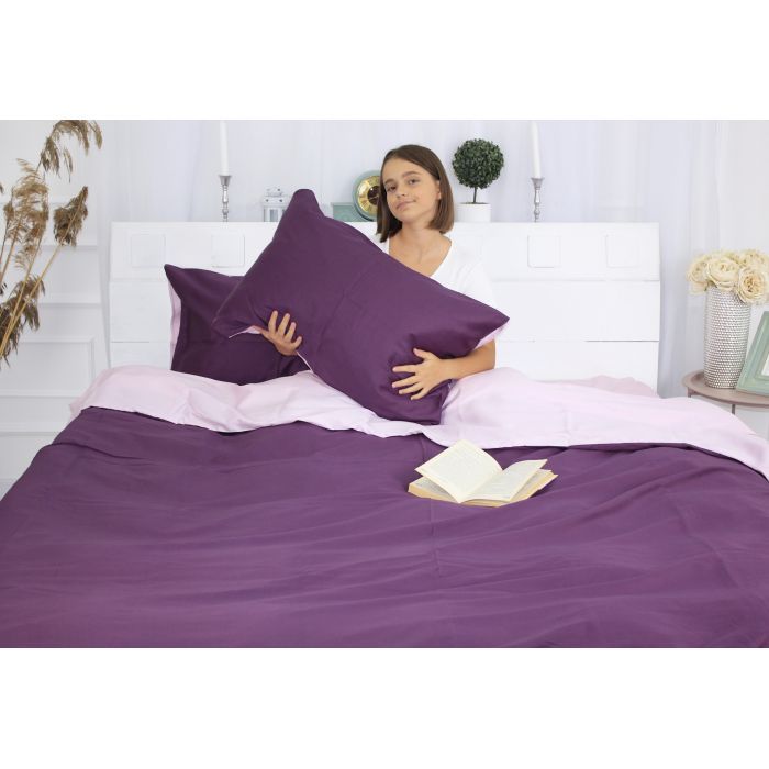 Постельное белье MirSon Сатин Premium Iris 0199+3220 110х140 (2200000686923) изображение 3
