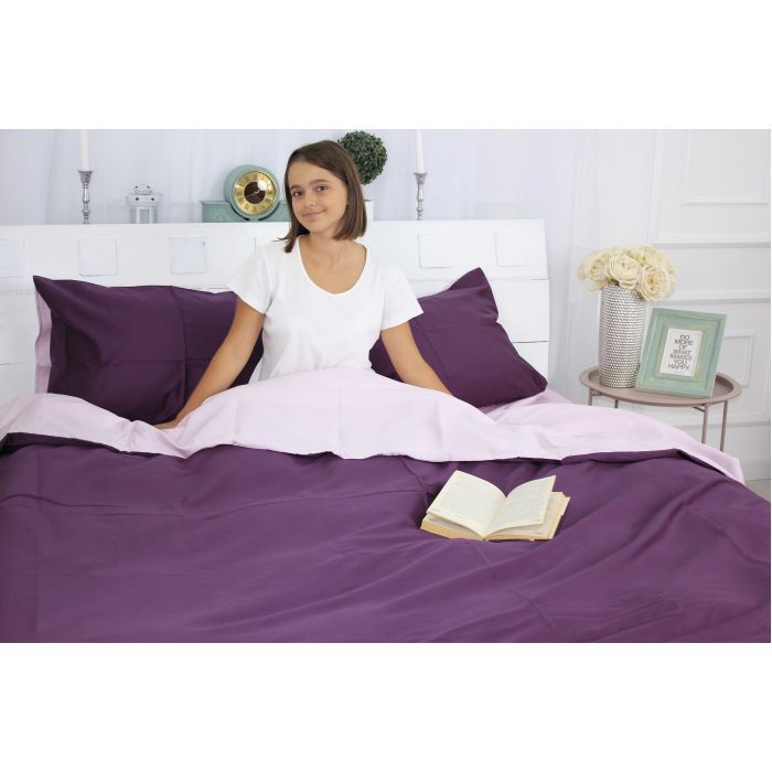Постельное белье MirSon Сатин Premium Iris 0199+3220 110х140 (2200000686923) изображение 4