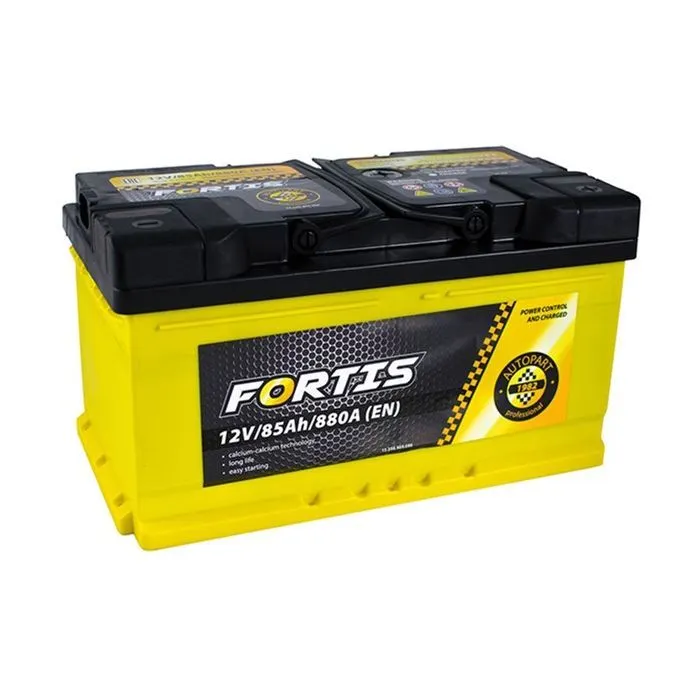 Акумулятор автомобільний FORTIS 85 Ah/12V низький Euro (FRT85-00L)