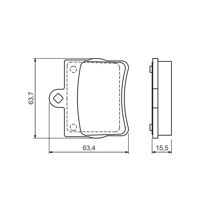 Гальмівні колодки Bosch 0 986 494 017 зображення 3