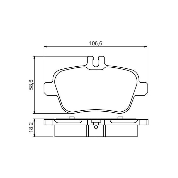 Гальмівні колодки Bosch 0 986 495 348 зображення 5