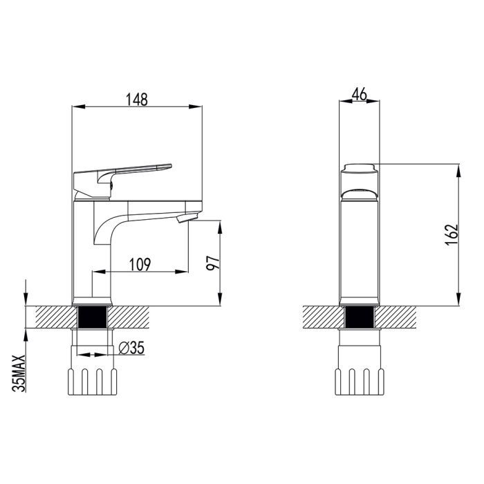 Змішувач Corso MARMORE DB-1A138C (9623000) (DB-1A138C) зображення 5