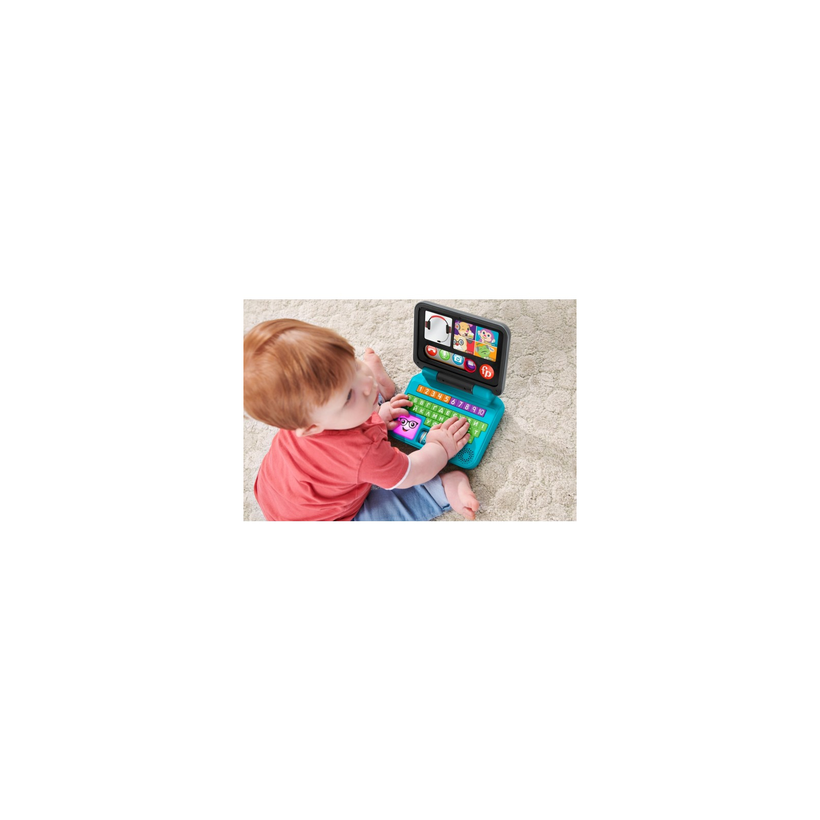 Розвиваюча іграшка Fisher-Price Ноутбук "Веселе спілкування" (укр.) (HHH09) зображення 4