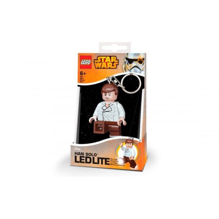 Брелок LEGO фонарик Звездные войны Хан Соло (LGL-KE82)