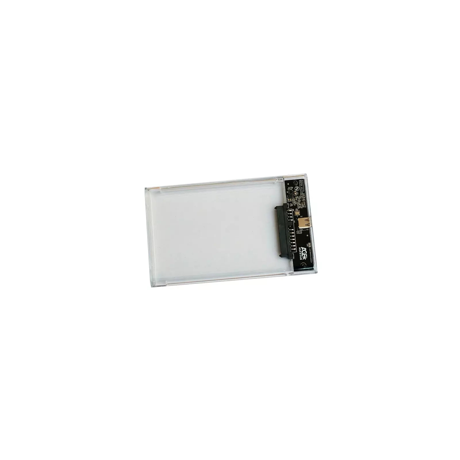 Карман внешний AgeStar 2.5", USB 3.2, 9.5 mm / 7 mm HDD/SSD, Transparent (3UB2P4C (Transparent)) изображение 3