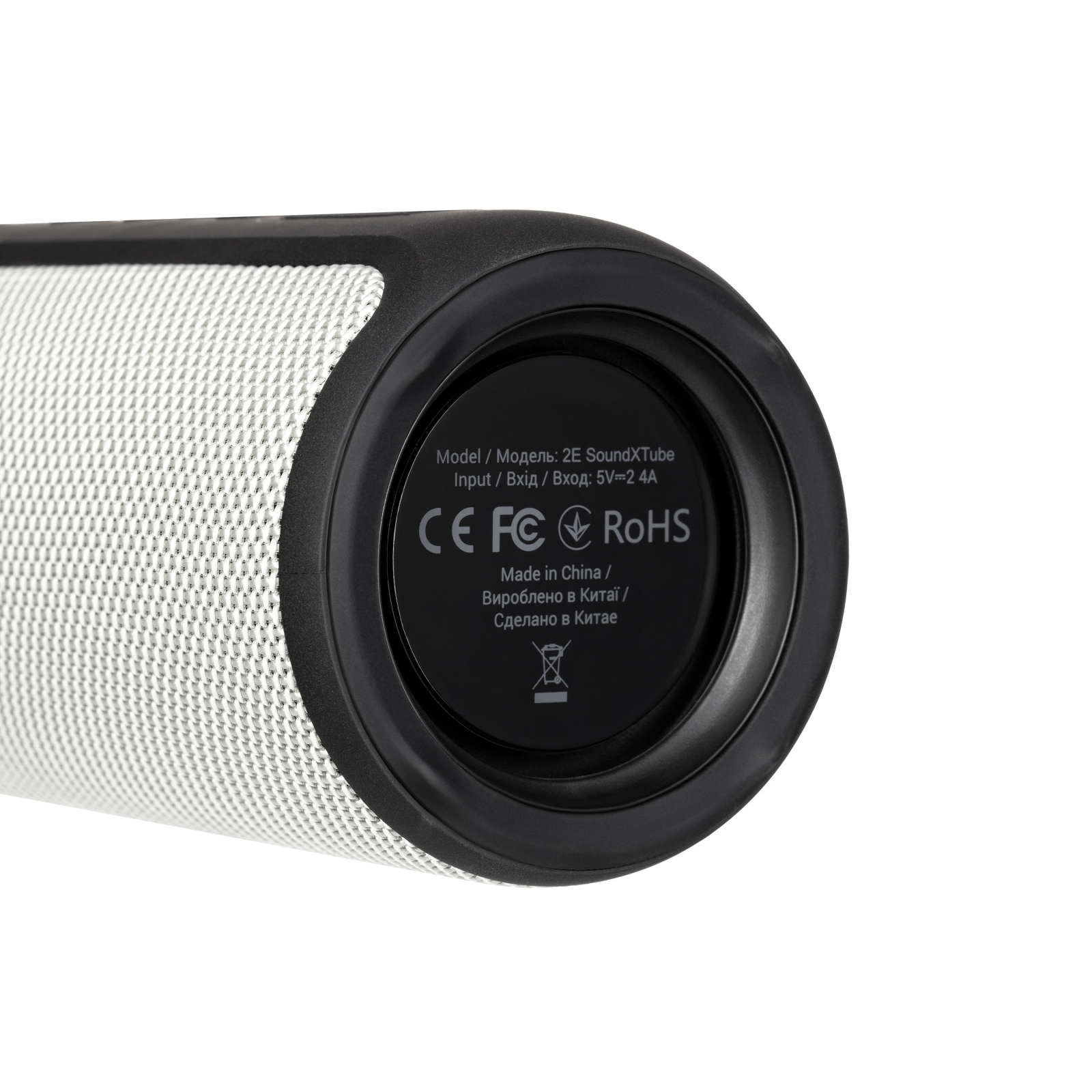 Акустична система 2E SoundXTube TWS MP3 Wireless Waterproof Grey (2E-BSSXTWGY) зображення 7