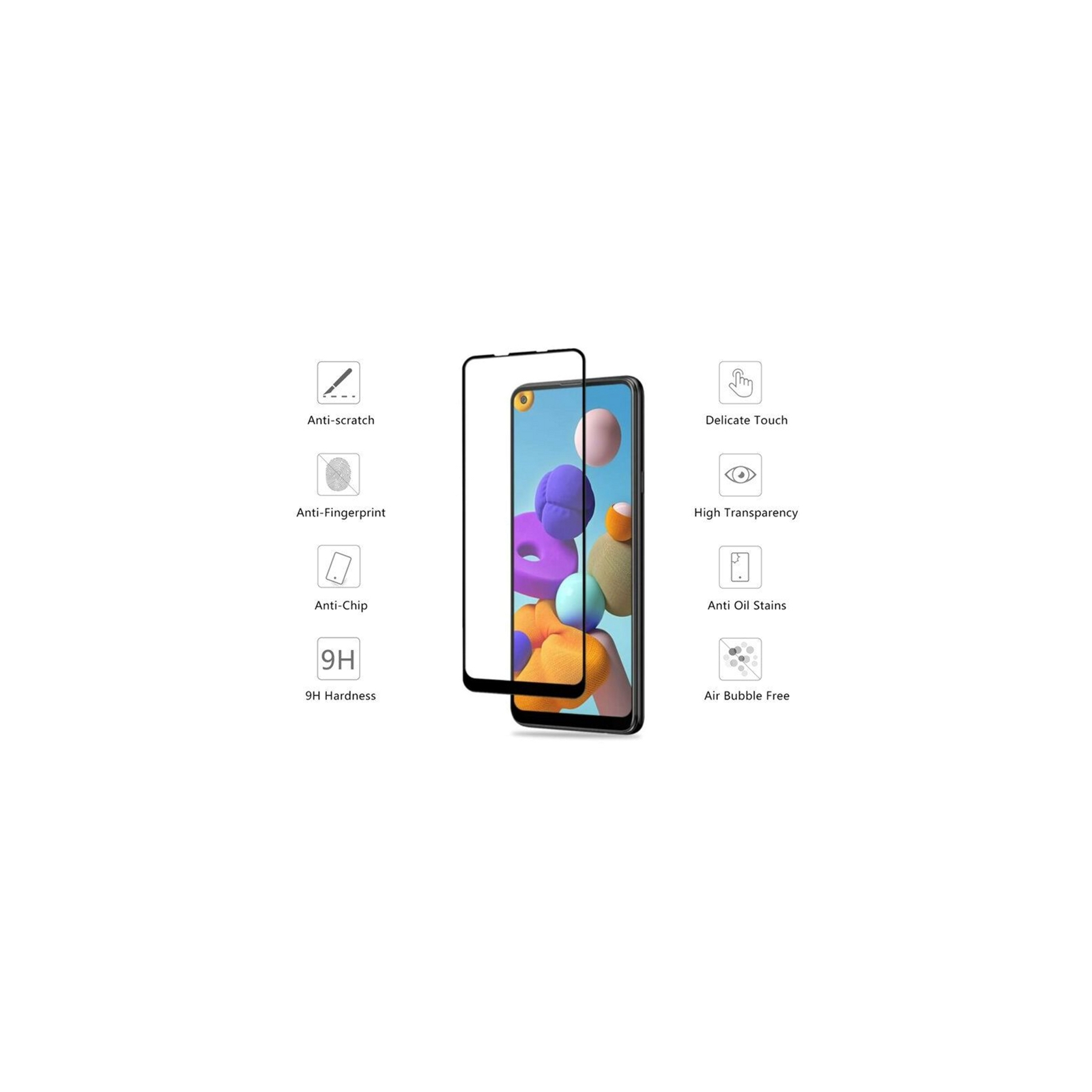 Стекло защитное Drobak Samsung Galaxy A21s (464686) изображение 2