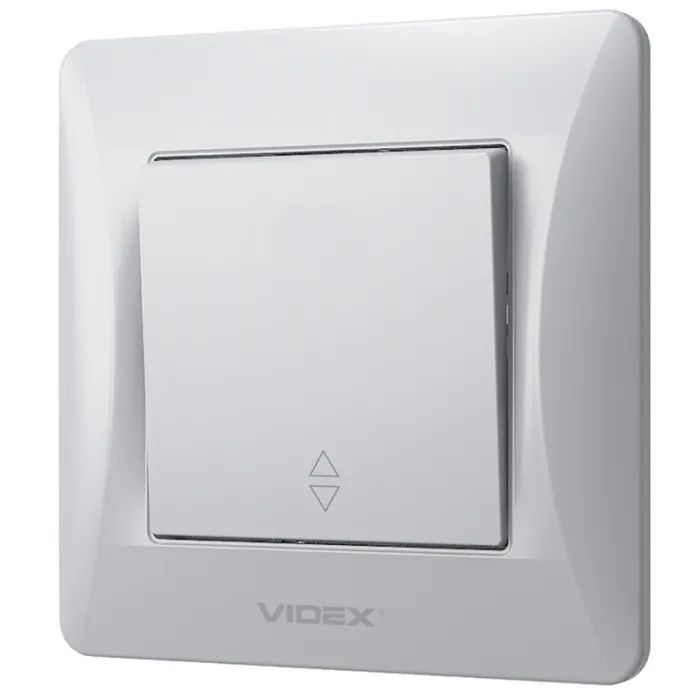 Перемикач Videx BINERA 1кл прохідний кремовий (VF-BNSW1P-CR)