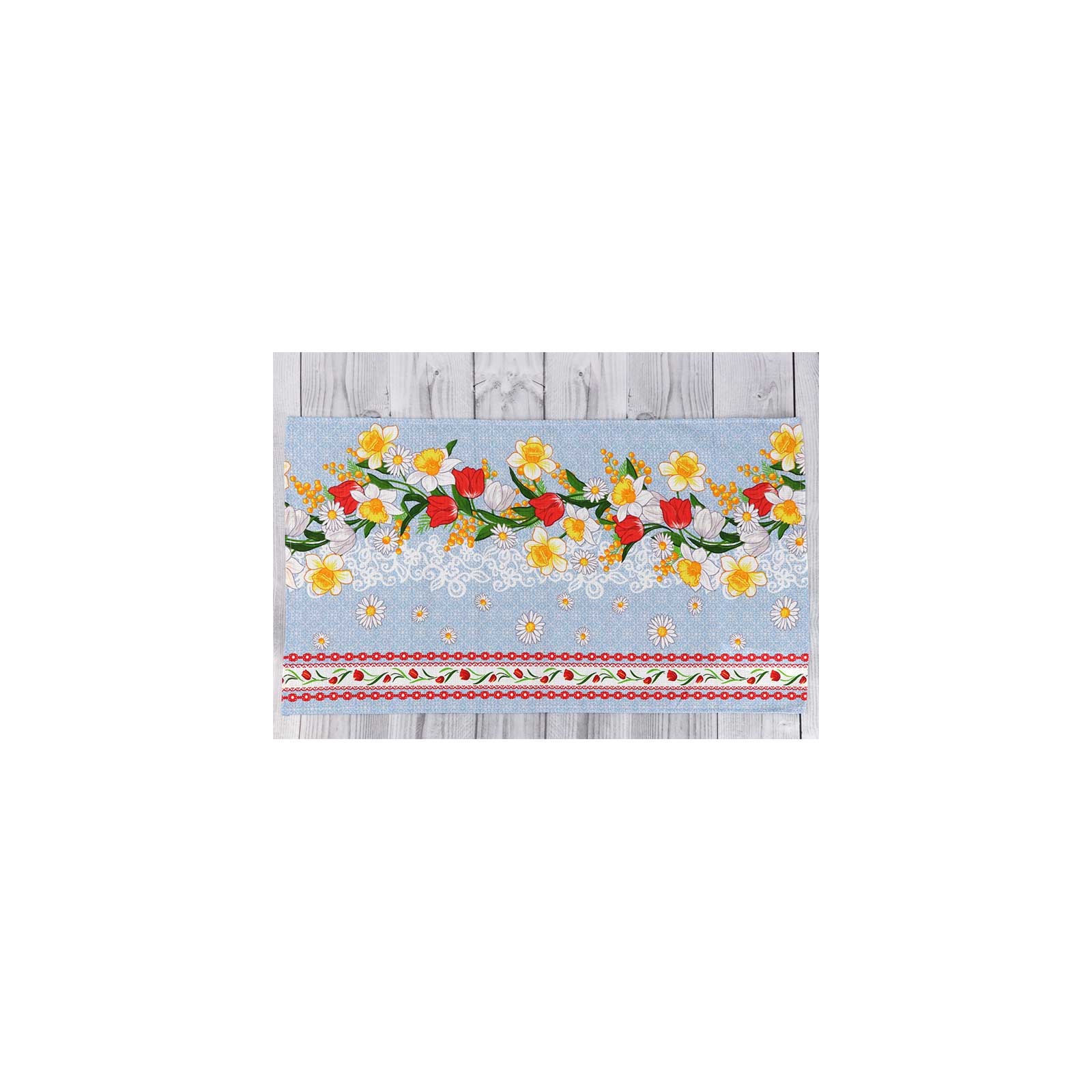 Полотенце Руно вафельное набивное Весенние цветы -2, 45х80 см (202.15_Весняні квіти_2) изображение 2