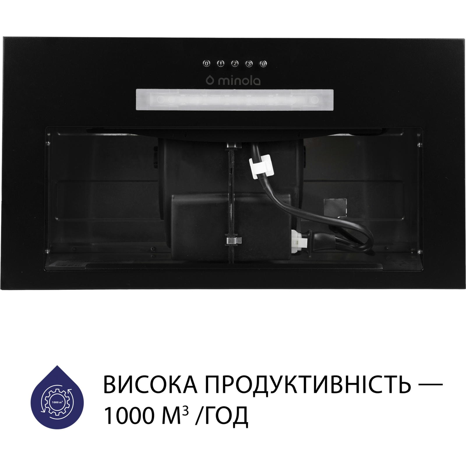 Вытяжка кухонная Minola HBI 5623 BL 1000 LED изображение 3