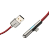 Дата кабель USB 3.1 AM to Lightning 2.0m CAL7C 1.5A 90 Red Baseus (CAL7C-B09) изображение 2