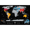 Скретч карта 1DEA.me Travel Map Weekend Black World (silver) (13073) изображение 2