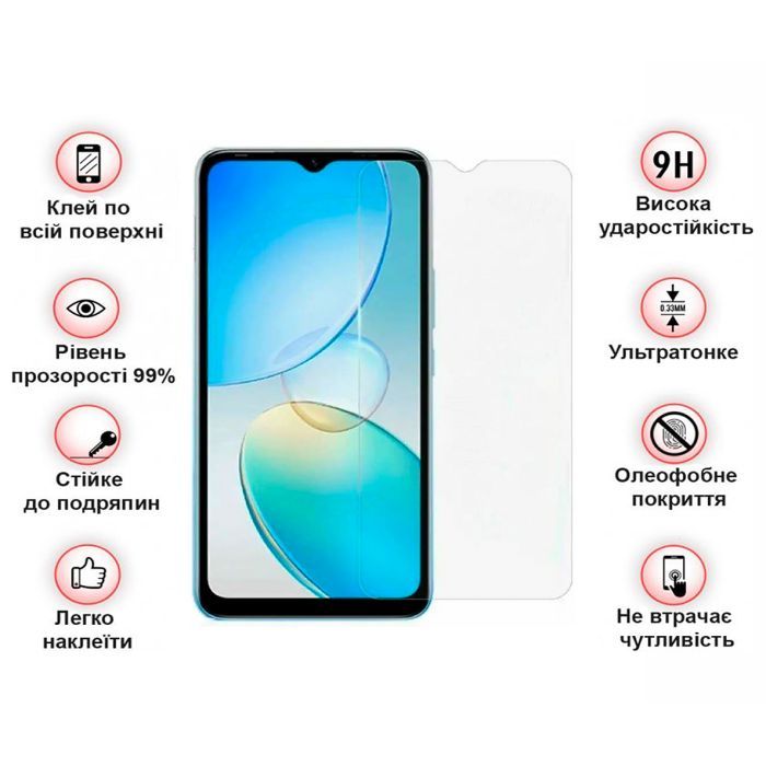 Скло захисне BeCover Infinix Hot 12і (X665B) 3D Crystal Clear Glass (708539) зображення 4
