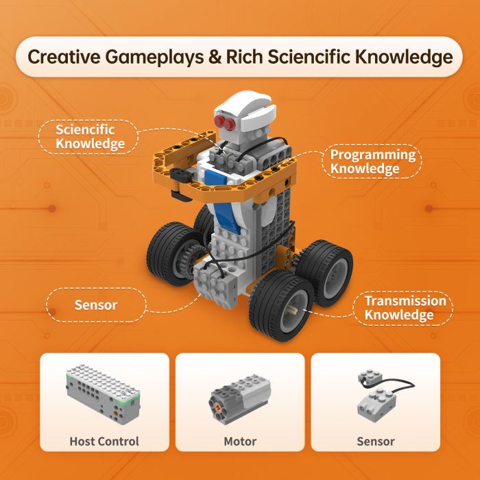 Конструктор Makerzoid Superbot Educational Building Blocks (MKZ-ID-SPB) зображення 6
