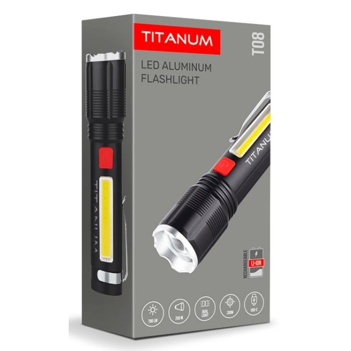 Ліхтар TITANUM 700Lm 6500K (TLF-T08) зображення 2