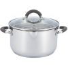 Кастрюля Gusto Silicon handles 22 см 4,7 л (GT-1102-22)