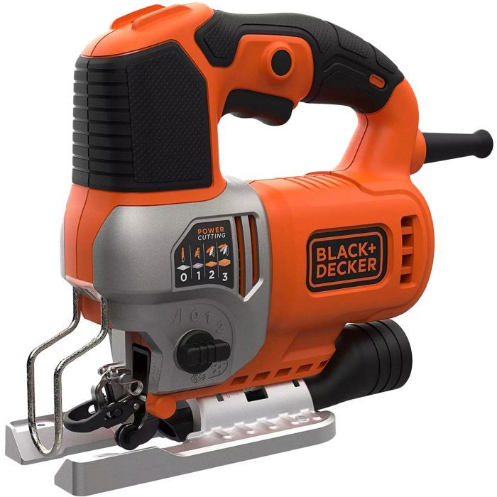 Электролобзик Black&Decker 50 Вт, 1000 - 3100 ход/мин, 2.2 кг, кейс (BES610K) изображение 2