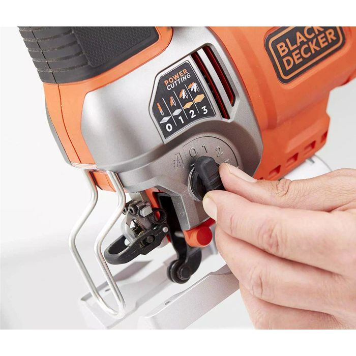 Электролобзик Black&Decker 50 Вт, 1000 - 3100 ход/мин, 2.2 кг, кейс (BES610K) изображение 5