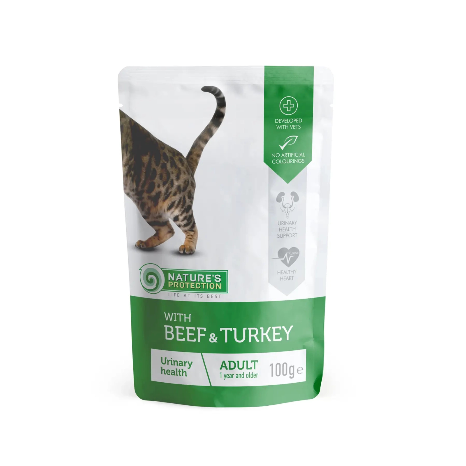 Влажный корм для кошек Nature's Protection Urinary with Beef and Turkey 100 г (KIK45689)