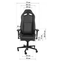 Кресло игровое GT Racer X-8009 Black/White изображение 10