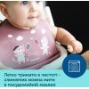 Слинявчик Canpol babies Bonjour Paris силіконовий з кишенькою червоний (74/027_red) зображення 6