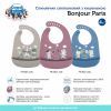 Слинявчик Canpol babies Bonjour Paris силіконовий з кишенькою червоний (74/027_red) зображення 9