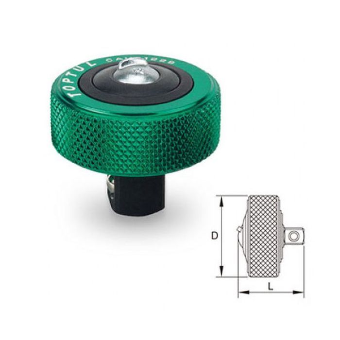 Трещотка Toptul мини дисковая 1/4" 52 зубца (CAUB0826) изображение 2