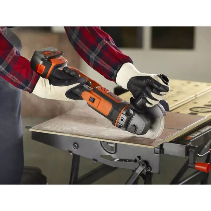 Шліфувальна машина Black&Decker 18V, 4Ah, 125 мм, 8600 об/хв (BCG720M1) зображення 7