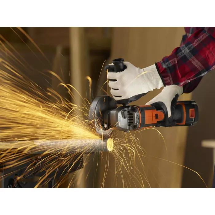 Шліфувальна машина Black&Decker 18V, 4Ah, 125 мм, 8600 об/хв (BCG720M1) зображення 8