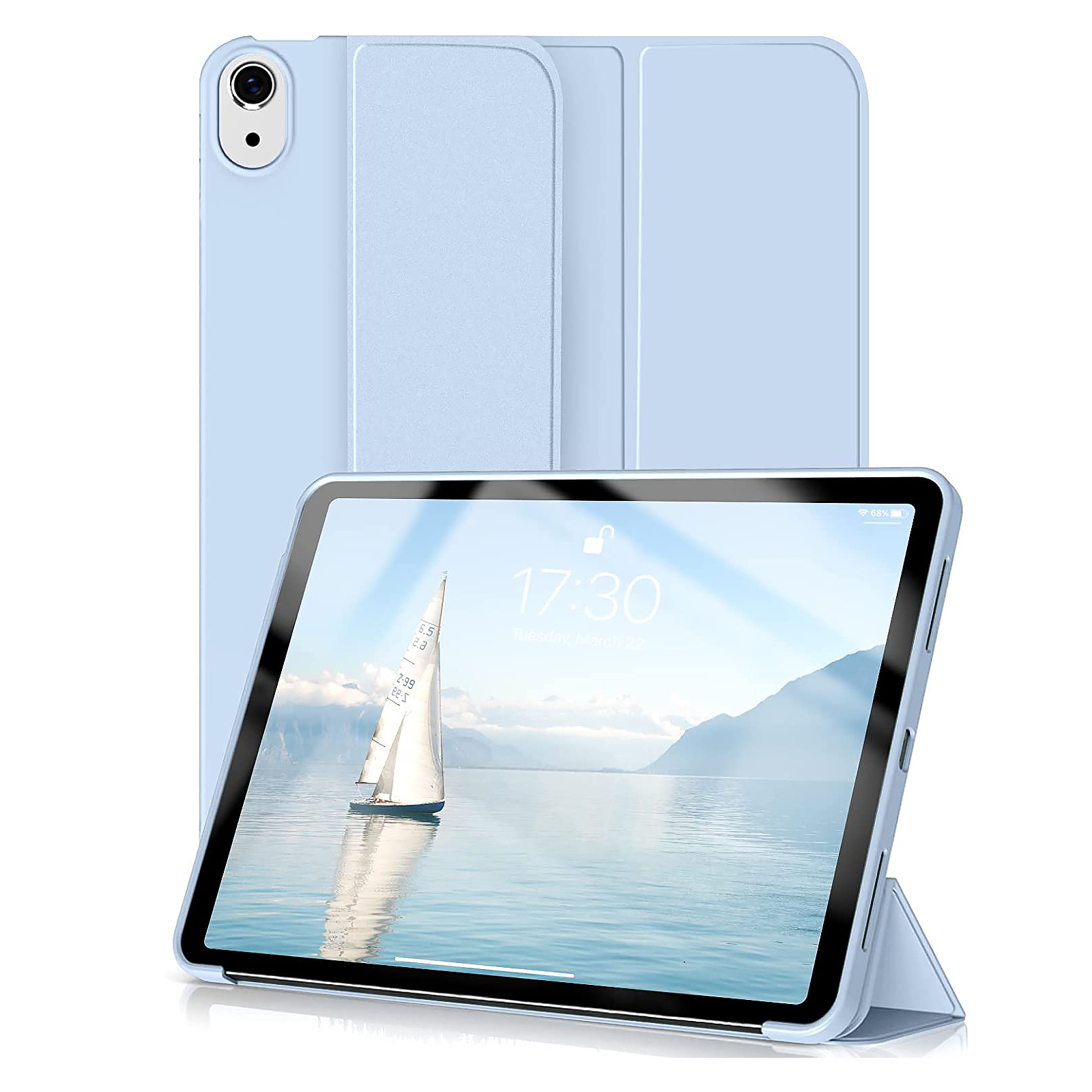 Чохол до планшета BeCover Tri Fold Soft TPU Silicone Apple iPad 10.9" 2022 Pink (708523) зображення 2