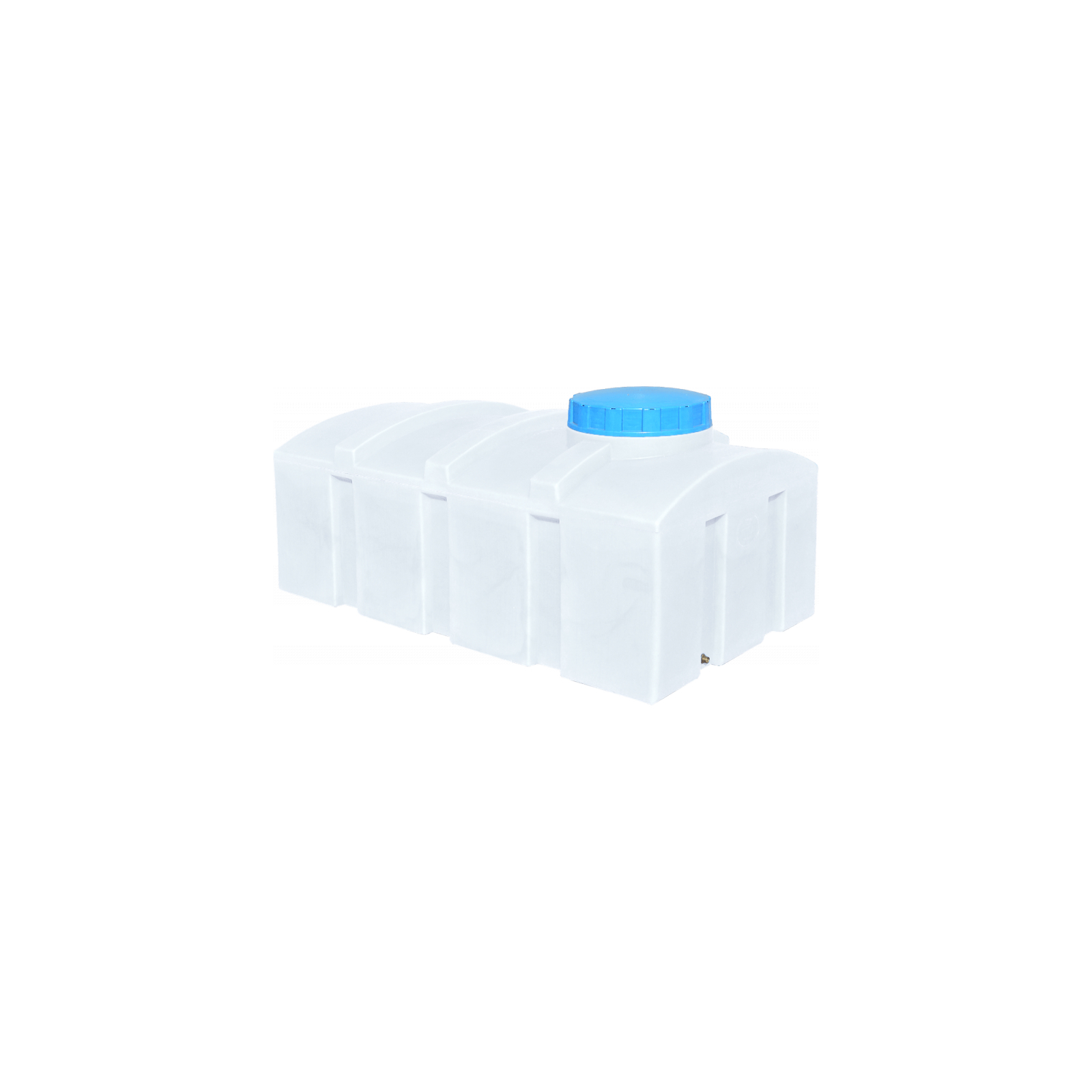 Ємність для води Пласт Бак квадратна харчова 100 л прямокутна біла (164)