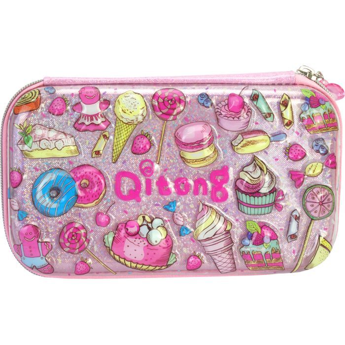 Пенал Cool For School с тиснением 1 отделение Розовый (QT-5781-Pink)