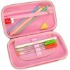 Пенал Cool For School с тиснением 1 отделение Розовый (QT-5781-Pink) изображение 2