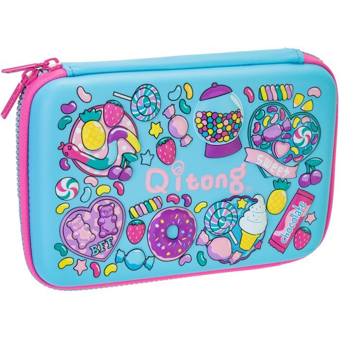 Пенал Cool For School 1 отделение с органайзером голубой (QT-5627-Blue)