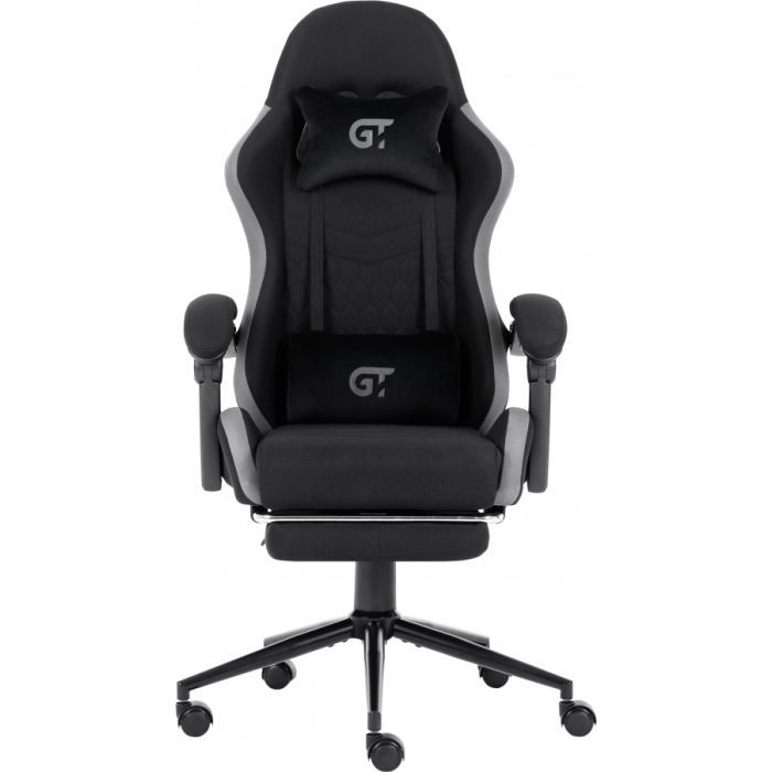 Кресло игровое GT Racer X-2324 Black/Gray (X-2324 Fabric Black/Gray) изображение 2