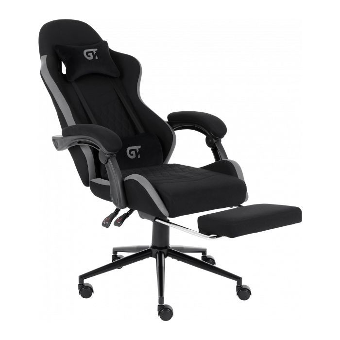 Кресло игровое GT Racer X-2324 Black/Gray (X-2324 Fabric Black/Gray) изображение 5