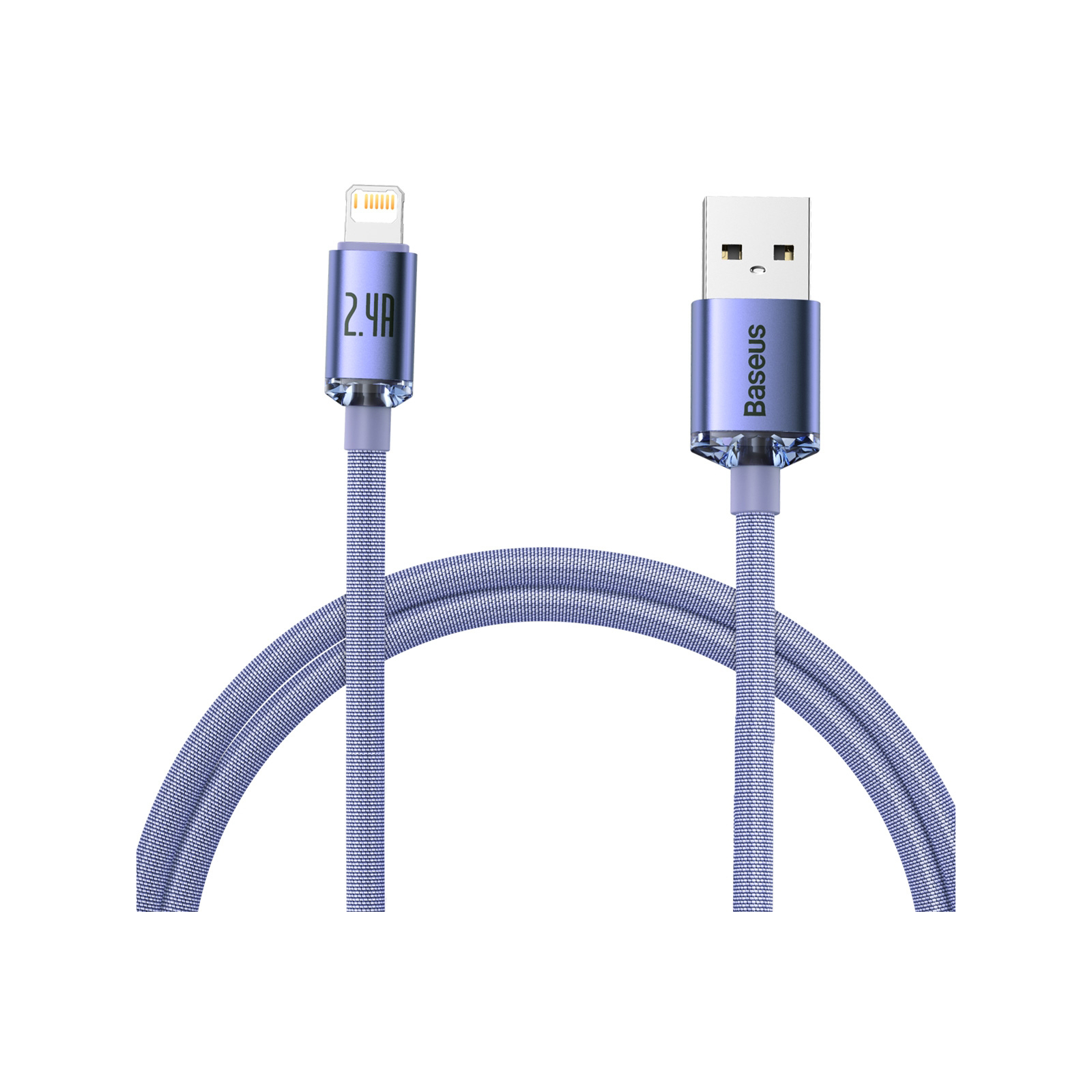 Дата кабель USB 2.0 AM to Lightning 1.2m 2.4A Blue Baseus (948086)