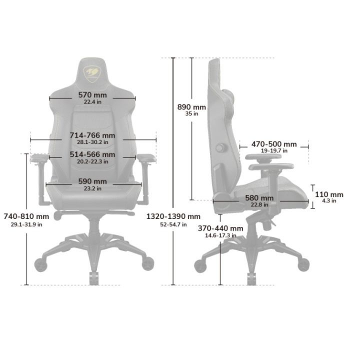 Крісло ігрове Cougar Armor EVO Royal зображення 5