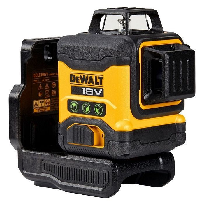Лазерный нивелир DeWALT 18В XR Li-Ion, зеленый луч, (без АКБ и ЗУ) (DCLE34031N)