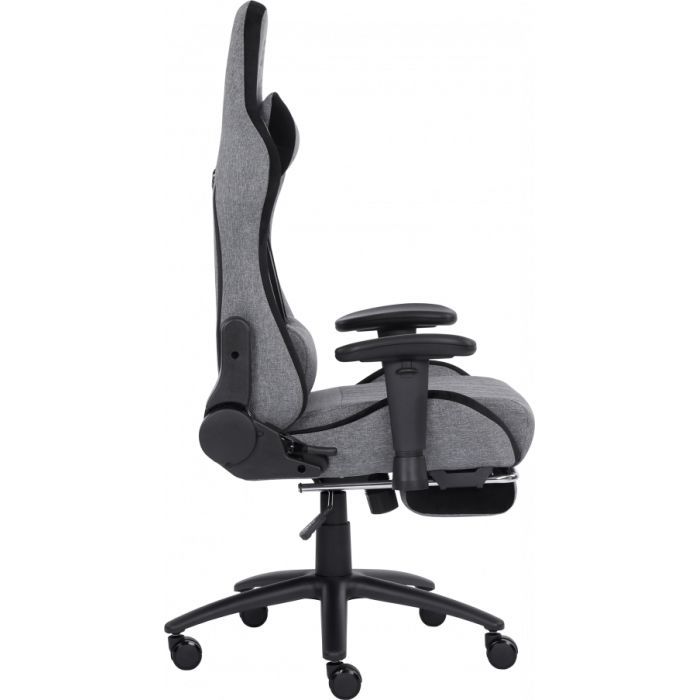 Крісло ігрове GT Racer X-2534-F Gray/Black Suede (X-2534-F Fabric Gray/Black Suede) зображення 3
