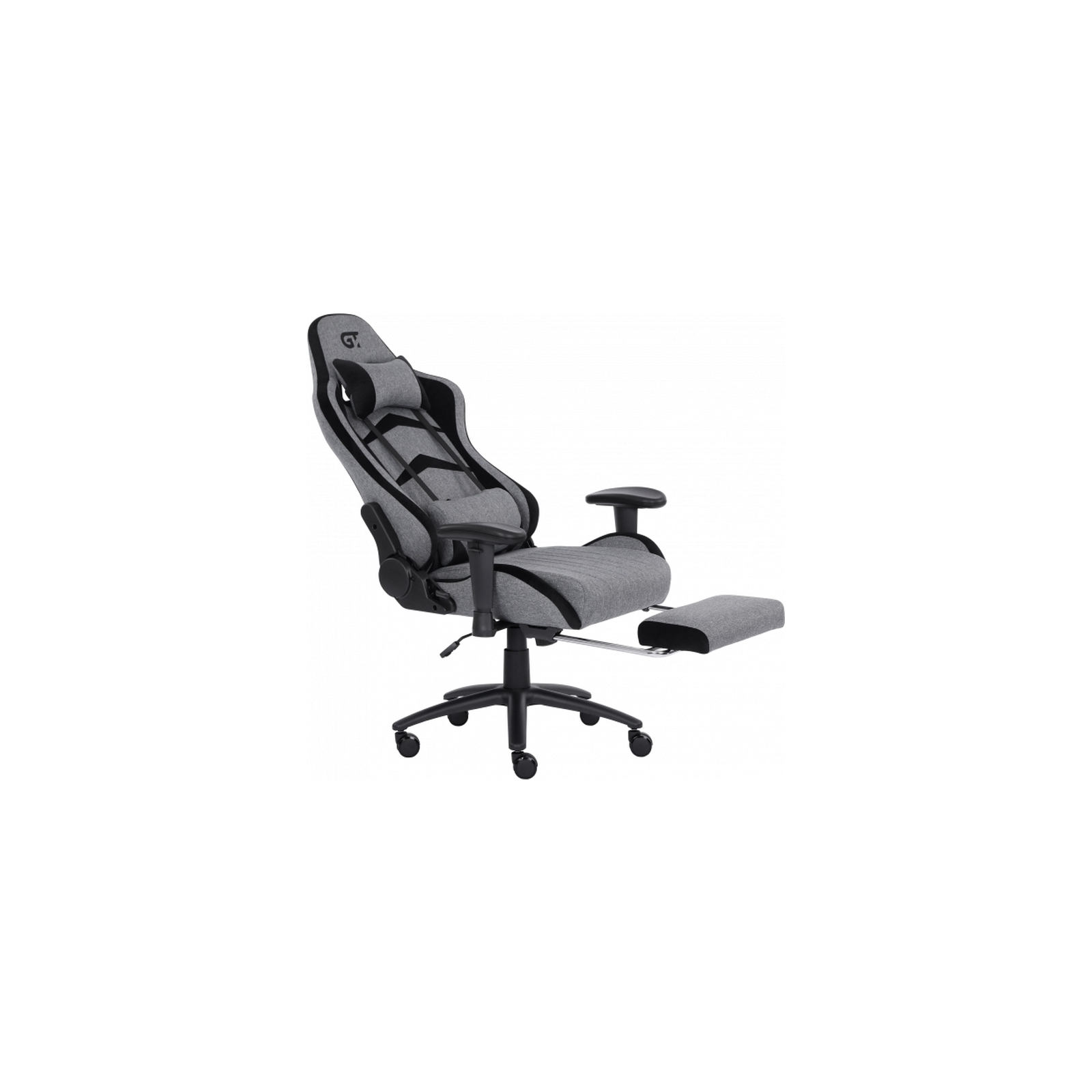 Кресло игровое GT Racer X-2534-F Gray/Black Suede (X-2534-F Fabric Gray/Black Suede) изображение 5