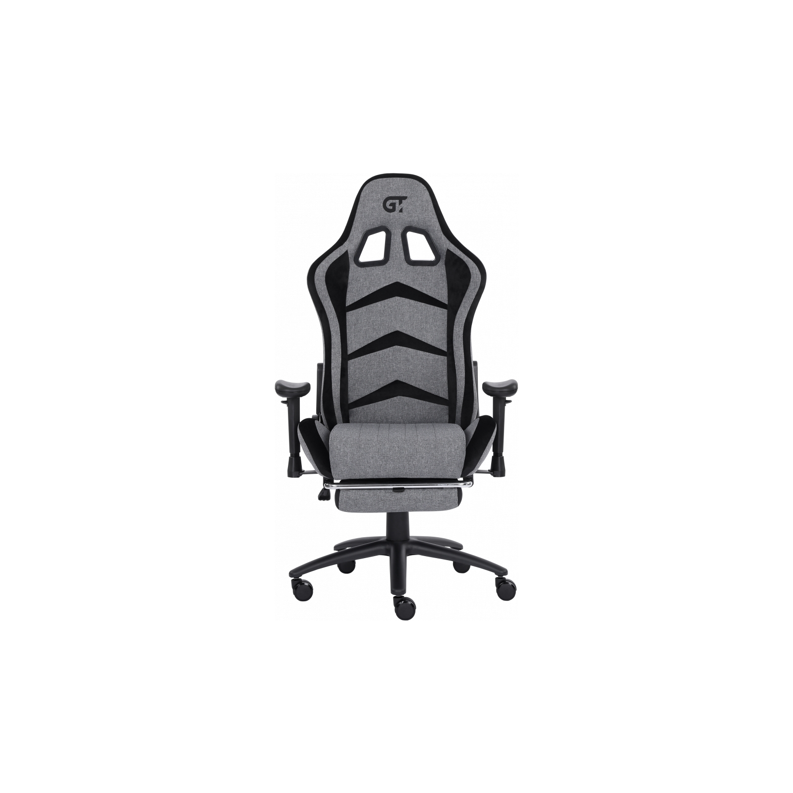 Кресло игровое GT Racer X-2534-F Gray/Black Suede (X-2534-F Fabric Gray/Black Suede) изображение 7