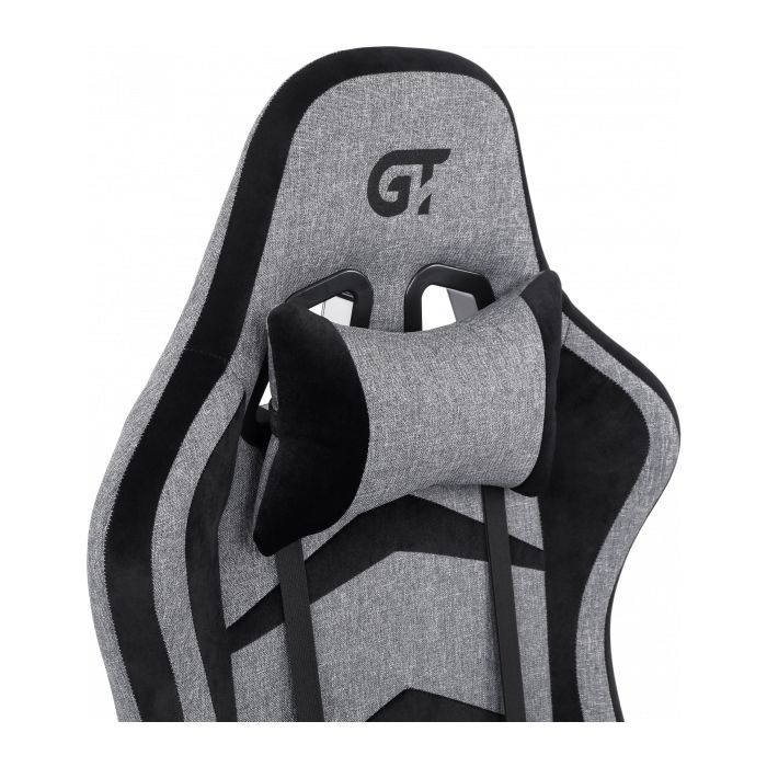 Крісло ігрове GT Racer X-2534-F Gray/Black Suede (X-2534-F Fabric Gray/Black Suede) зображення 8