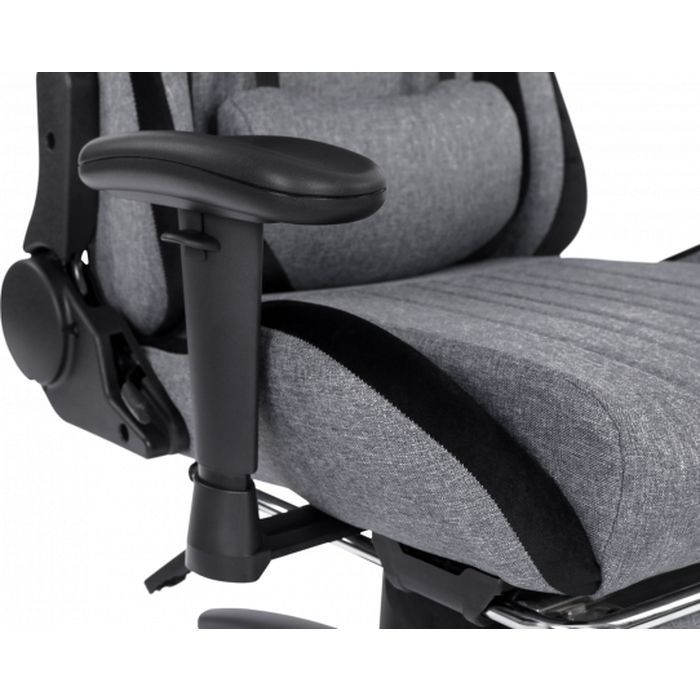 Крісло ігрове GT Racer X-2534-F Gray/Black Suede (X-2534-F Fabric Gray/Black Suede) зображення 9