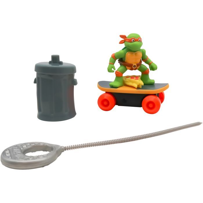 Игровой набор Funrise TMNT Черепашки-ниндзя классические Скейтбордист с лаунчером Микеланджело (71041) изображение 11