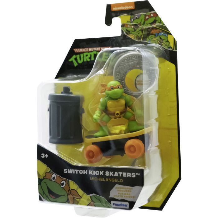 Игровой набор Funrise TMNT Черепашки-ниндзя классические Скейтбордист с лаунчером Микеланджело (71041) изображение 3
